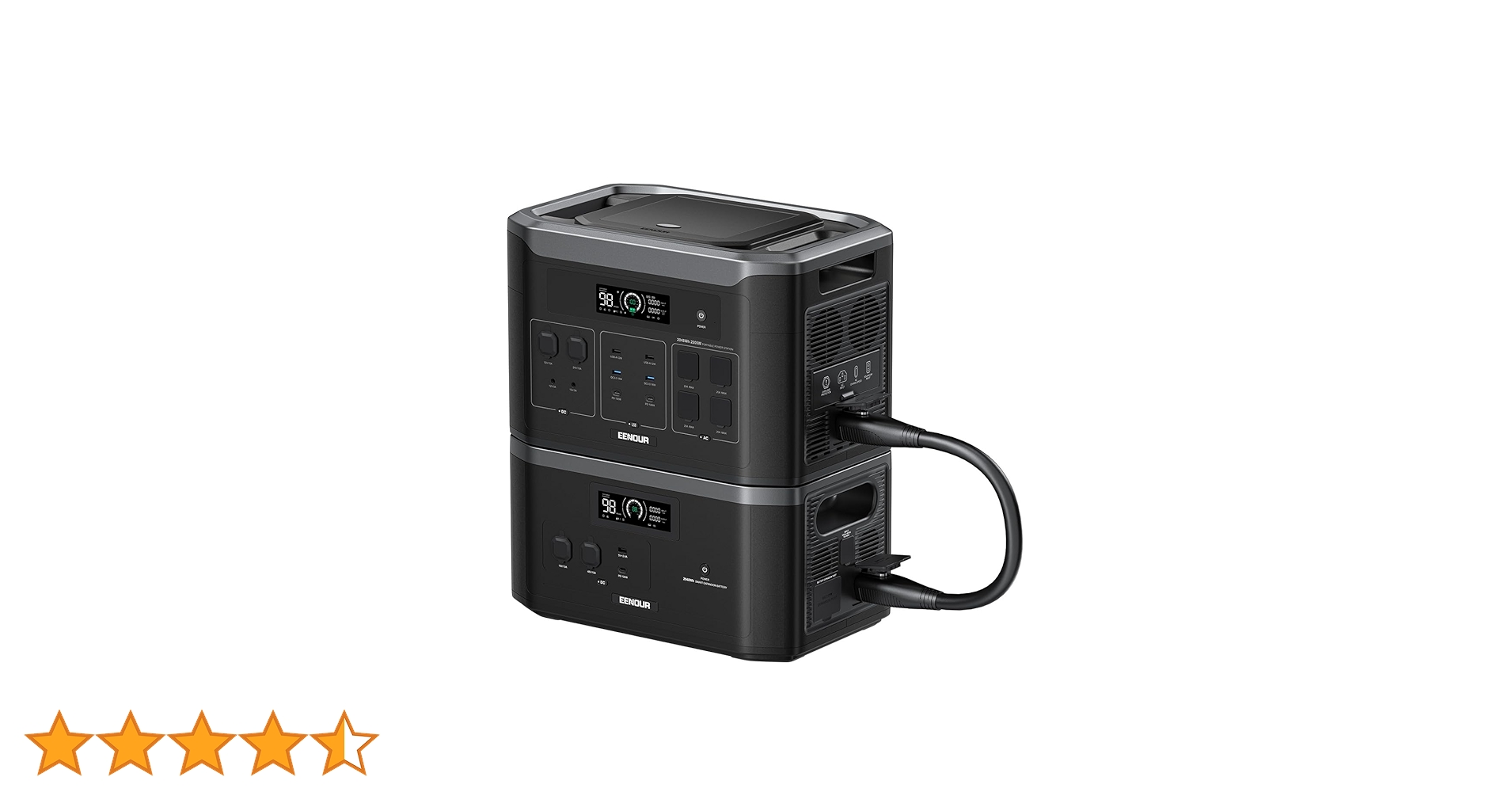 EENOUR ポータブル電源 F2000 グリーン【期間限定特別価格】 Amazon.co.jp: EENOUR ポータブル電源 F2000 2048Wh/640000mAh